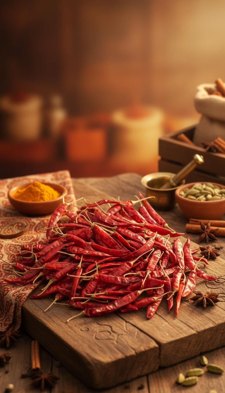 Red Chilli Whole With Stem