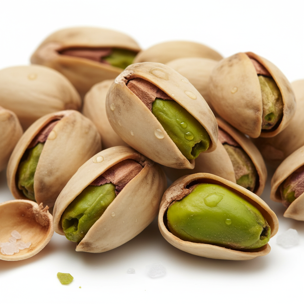 Macro detail of pistachio quality